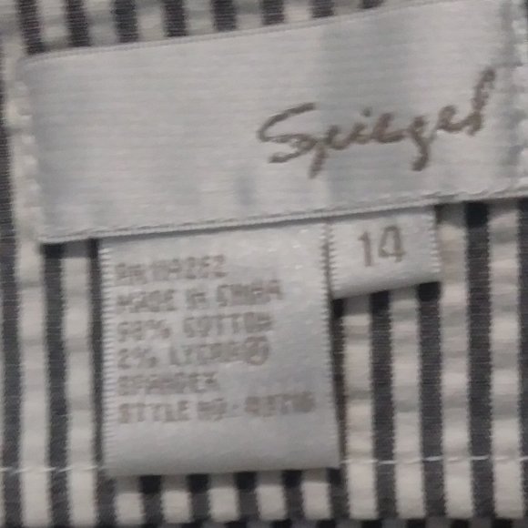 Vntg Spiegel Seersucker Sheath Dress - Picture 4 of 4